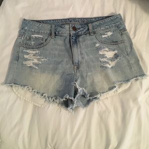 Jean High Waisted Shorts