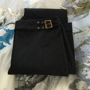 Dolce & Gabbana D&G black pants with gold buckle