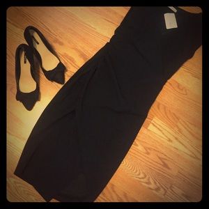Dainty Hooligan Black Asymmetrical Body-con Dress
