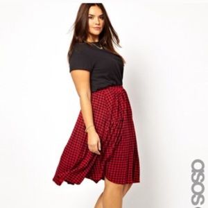 Asos plaid skirt