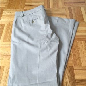 Theory gray/ oatmeal colored dress pants size 8