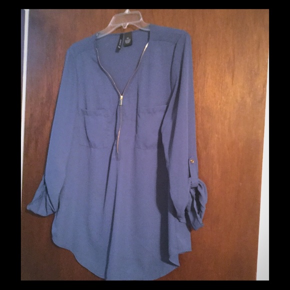 Blue Sheer Tunic