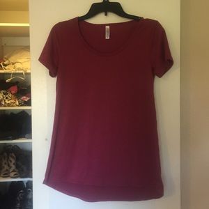 XXS Maroon Classic T EUC