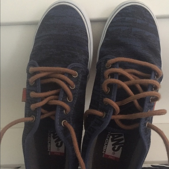 Men's Blue/Black vans size 9.5