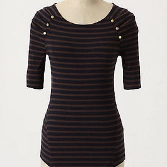 ✏️SALE✏️ Anthropologie Gathered Shoulder Top