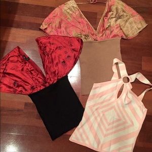 Bebe top lot.   Size small