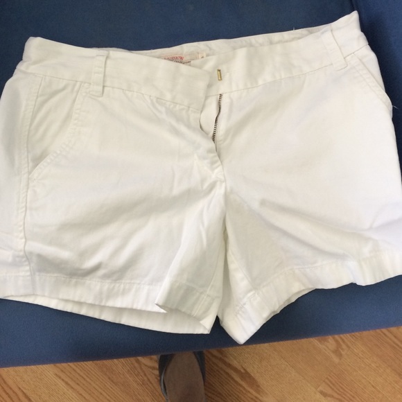 White J. Crew shorts