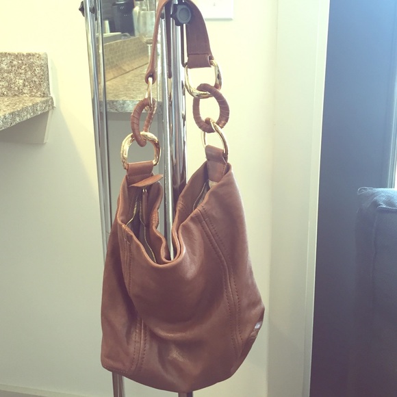 Michael kors brown leather handbag