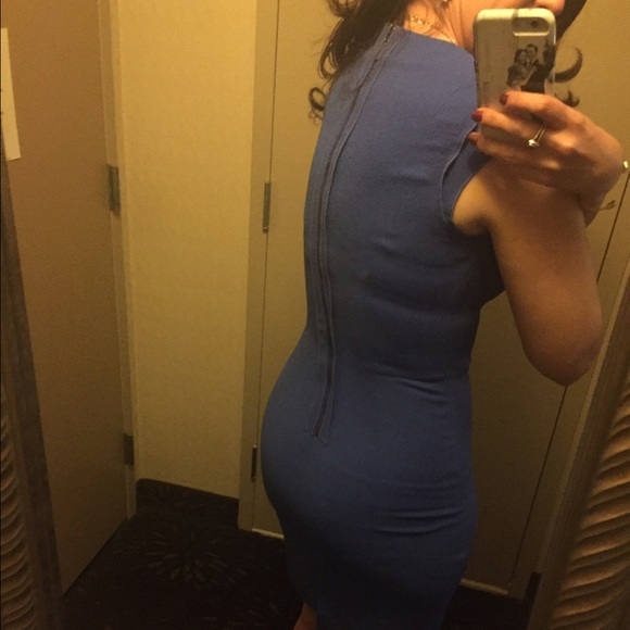 Blue body con dress - Picture 2 of 4