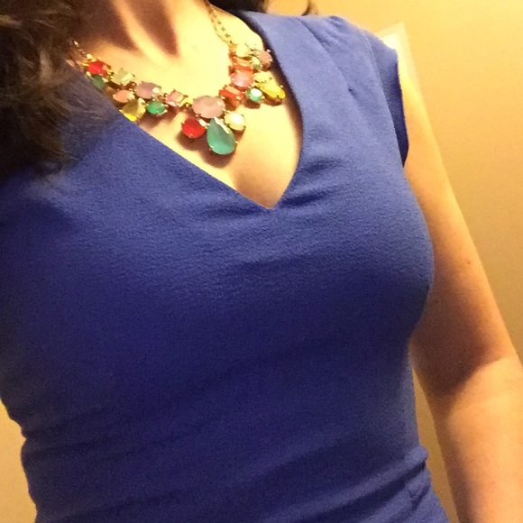Blue body con dress - Picture 3 of 4