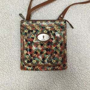Fossil floral Purse