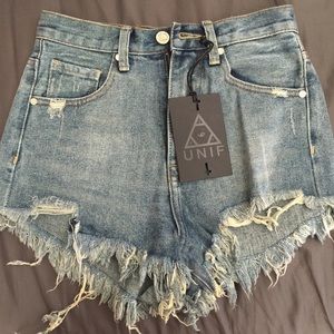 UNIF Lex Cutoff Shorts