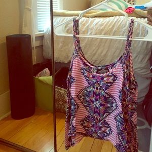 Tribal patterned tank