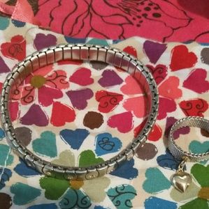 Bracelet & matching heart ring