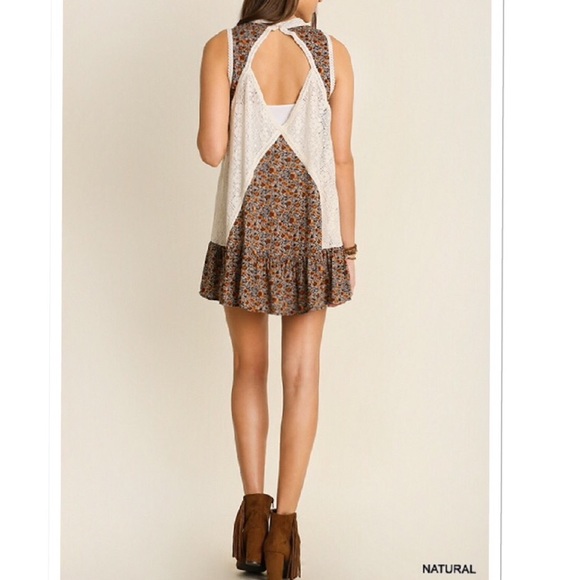 ❗️ LAST M❗️Sleeveless dress with lace detail - Picture 3 of 3