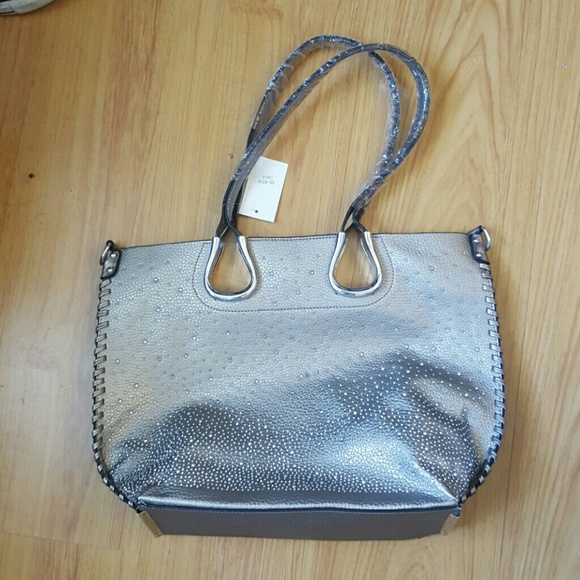 Metallic tote