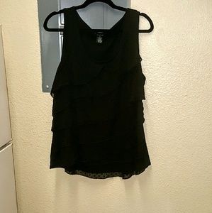 ruffle sleeveless top