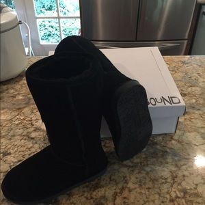 Nordstrom Brass Plum UGG - like boots
