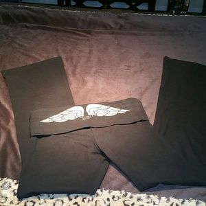 VS Bling Angel Wings Flare Leggings