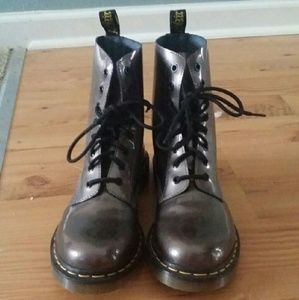 NEW Pewter/Silver Doc Martens Women's 10