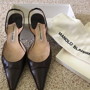 Manolo Blahnik slingbacks