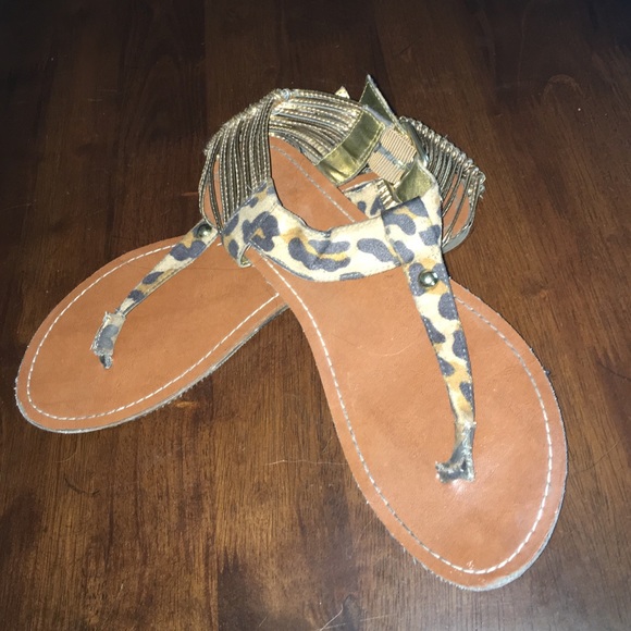 Leopard print sandals!!!!