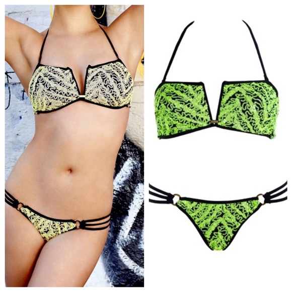 Beach Bunny Mystic Shine neon sequin bikini - various sizes