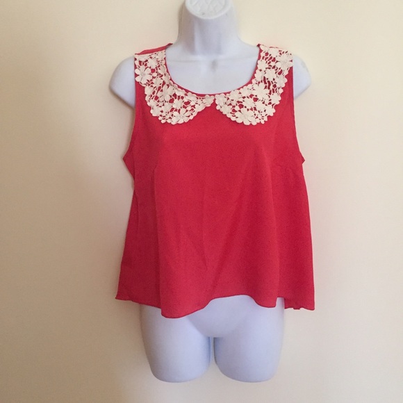 Sleeveless top.