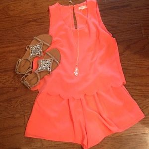 One Piece Shorts Romper NWOT