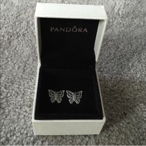 Pandora butterfly earrings