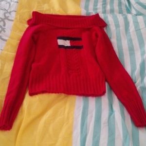 Tommy Hilfiger off-the shoulder sweater