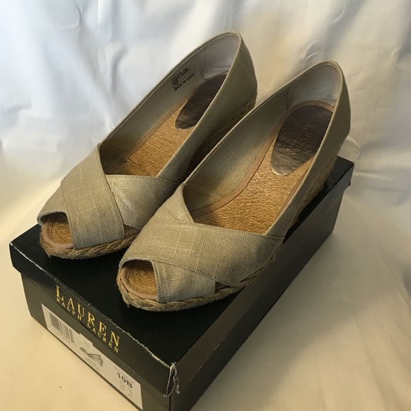 Lauren Ralph Lauren Espadrille Wedge Sandals