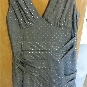 Gunmetal mini dress