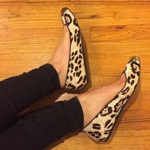 Sam Edelman Leopard Hair on Hide Ballet Flats