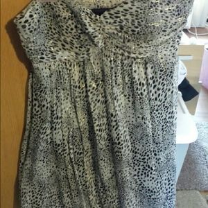 Animal print mini dress