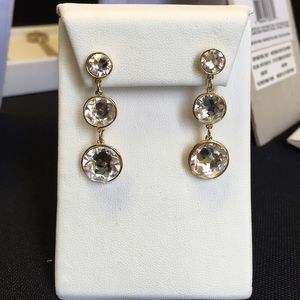 Swarovski Crystal Champagne Drop Earrings