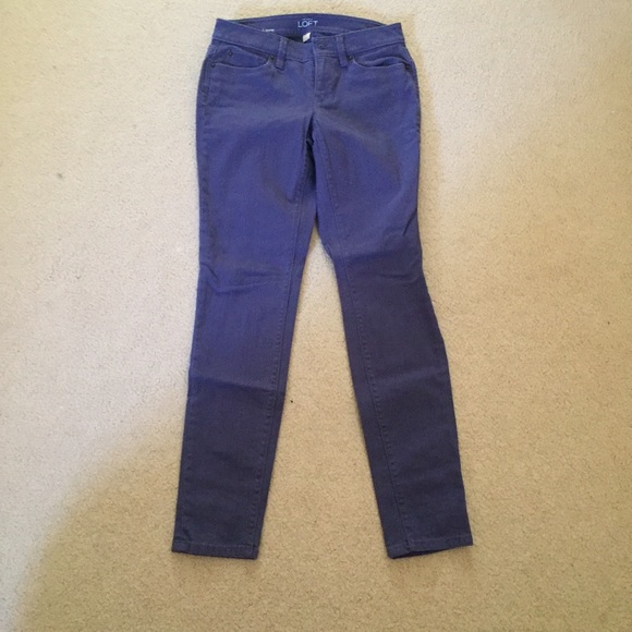 Purple pants.