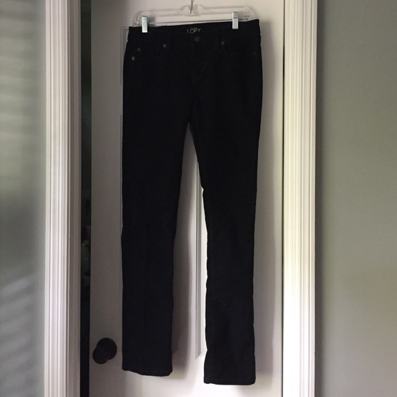 Ann Taylor Loft corduroy jeans modern straight 4