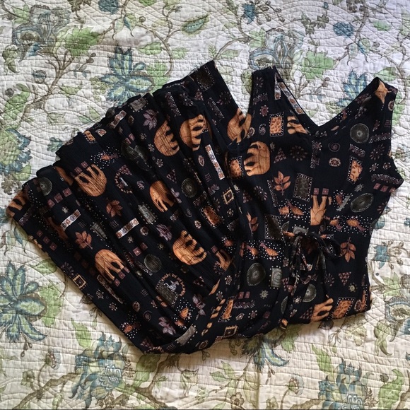 Vintage 90s grunge elephant dress - Picture 2 of 4