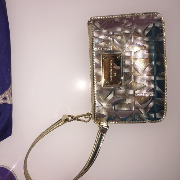 Michael Kors Gold Wristlet