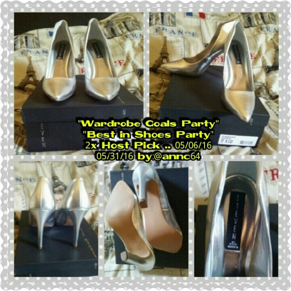 NIB Steven by Steve Madden Sexy Silver Heels