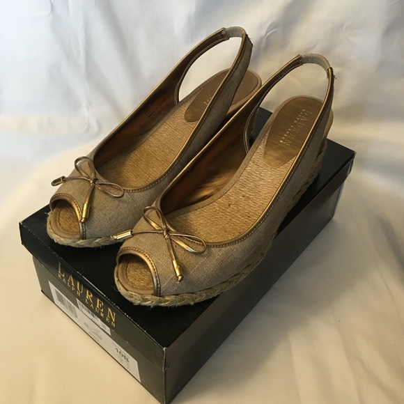 Lauren Ralph Lauren Espadrille Wedge Sandals