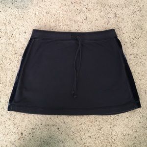 Navy Blue lounge mini skirt