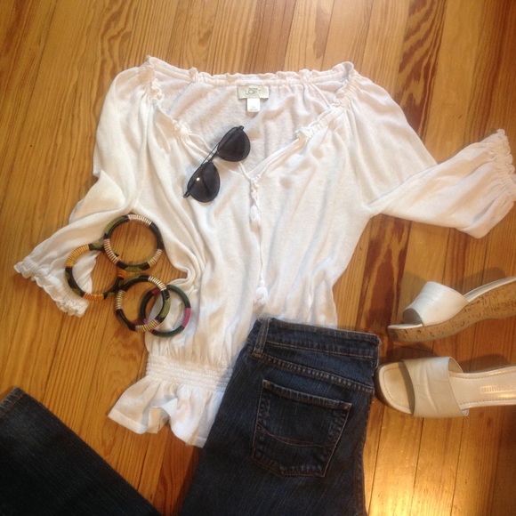 Soft cotton LOFT top. Loose fit XS. Barely worn - Picture 2 of 4