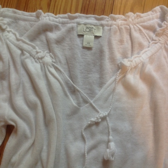 Soft cotton LOFT top. Loose fit XS. Barely worn - Picture 4 of 4
