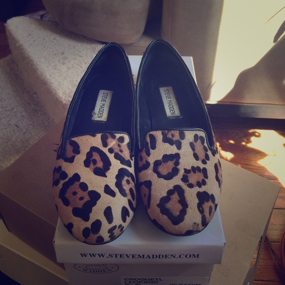 Steve Madden Croquetl Leopard Flats.
