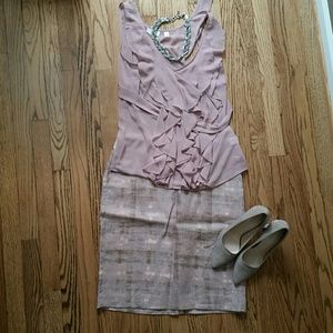 LOFT linen skirt - size 8