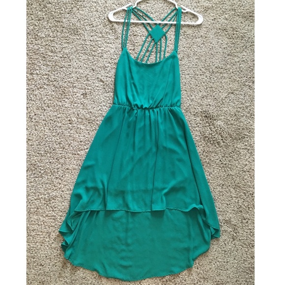 TOBI- Green scrappy dress