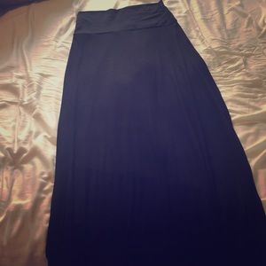 Black maxi skirt