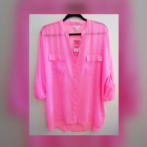 Baby Pink Sheer Blouse